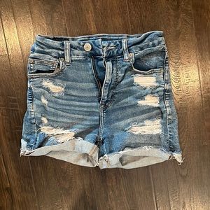 AE super stretchy high waisted Jean shorts